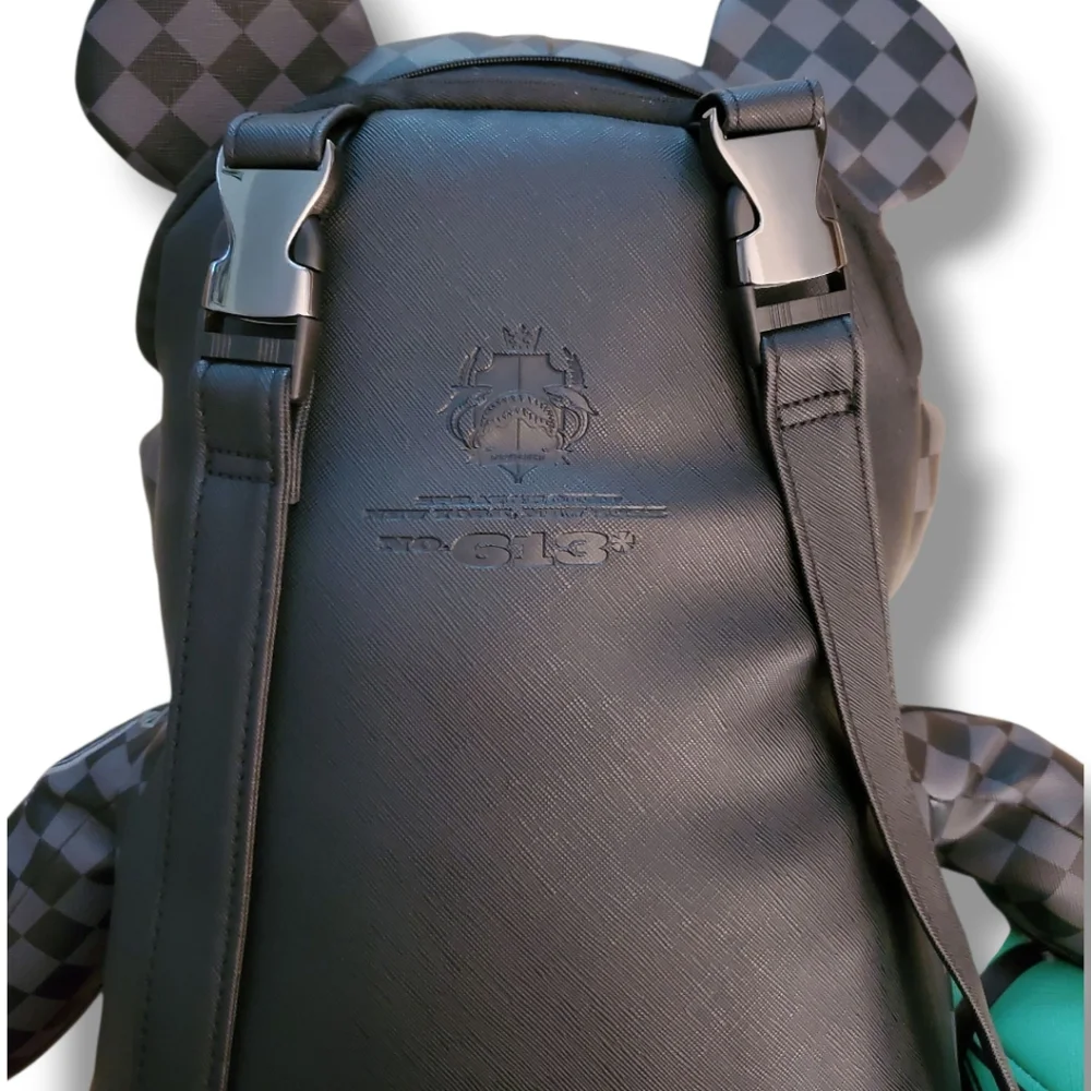 Black and Green Designer Bear Bag - Picture 13 of 16